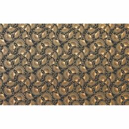 Papier Fantaisie 100% Coton - JAPONICA Noir/Or