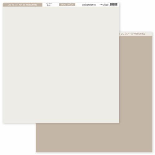 Florilèges Design - GINKGO - Papier Uni DUO GREGE