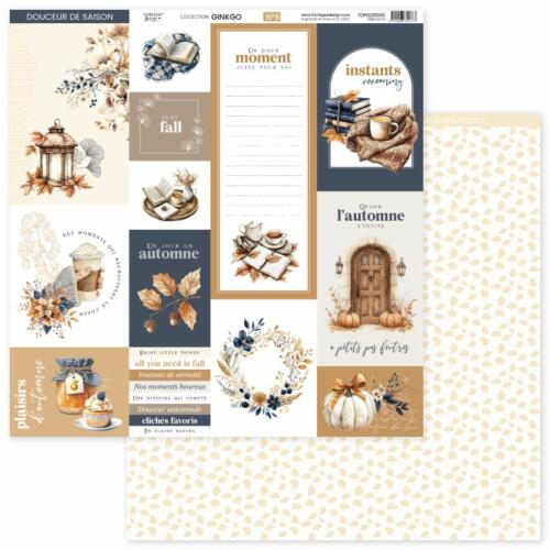 Florilèges Design - GINKGO - Papier n°6 Douceur de Saison