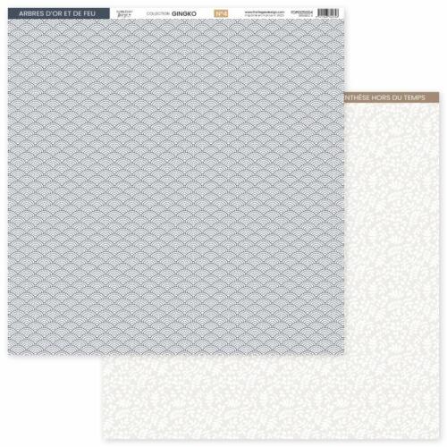 Florilèges Design - GINKGO - Papier n°4 Arbres d'Or et de Feu