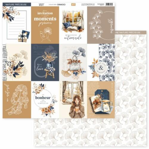 Florilèges Design - GINKGO - Papier n°1 Nature Précieuse