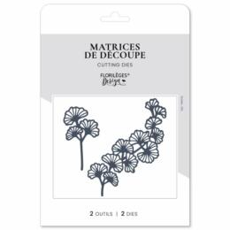 Dies Découpe Florilèges Design - Matrice découpe DOUBLE GINKGO - Collection GINKGO