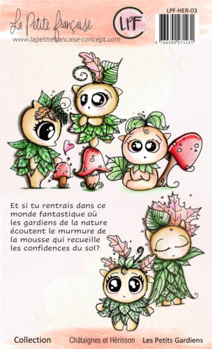 Tampon Clear La Petite Française - LES PETITS GARDIENS - Collection CHATAIGNES ET HERISSON