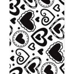 Plaque Embossage - "LAYERED HEARTS" 