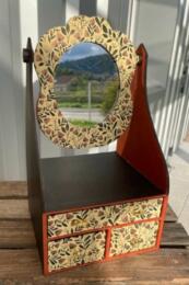 Kit Cartonnage : MINI COMMODE AVEC SON MIROIR