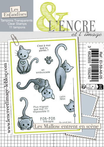 Tampon Clear - LES MALLOW ENTRENT EN SCENE - Collection Les Enfandises - L'Encre & l'Image