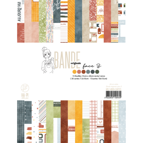 HA.PI LITTLE FOX - Set de Cartes   - BANDE ORIGINALE FACE B ( 15 feuilles 15x20cm )