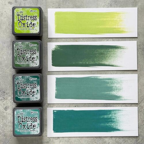 Encre Distress Oxide - ASSORTIMENT de 4 Mini Pads N°9 - Ranger Ink by Tim Holtz
