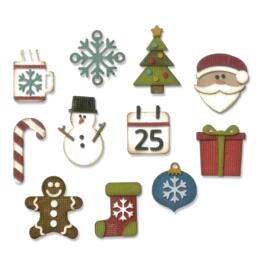 Dies SIZZIX - MINI CHRISTMAS THINGS - PETITS ARTICLES DE NOEL - Matrice de découpe Tim Holtz