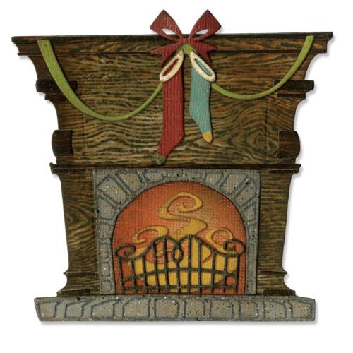 Dies SIZZIX - FIRESIDE - AU COIN DU FEU - Matrice de découpe Tim Holtz