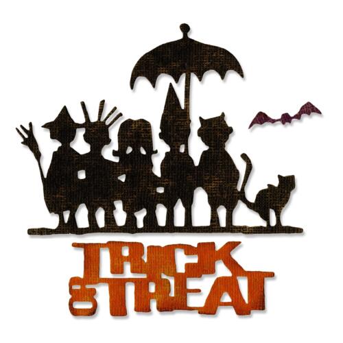 Dies SIZZIX HALLOWEEN - DES BONBONS OU UN SORT - TRICK OR TREAT - Matrice de découpe Tim Holtz
