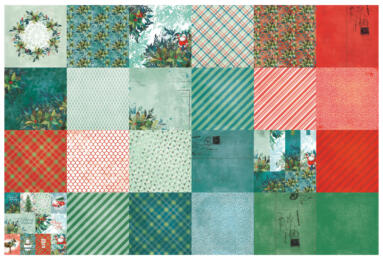 ARDEN CREATIVE STUDIO - Season of Joy - Paper pad Imprimé 12x12 thème Noël