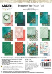 ARDEN CREATIVE STUDIO - Season of Joy - Paper Pad Imprimé 15x21cm 