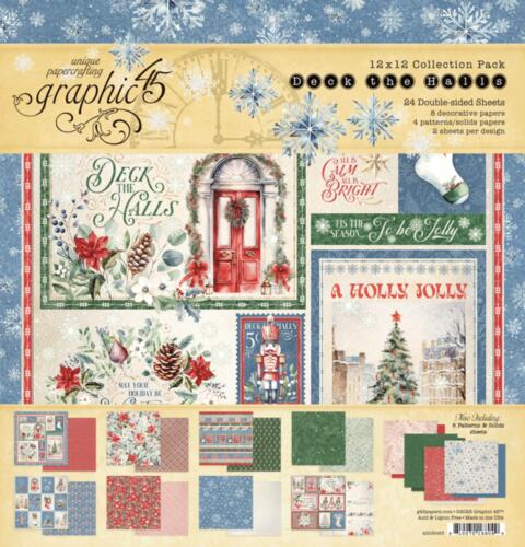 Graphic 45 - DECK THE HALLS - Collection Pack 30x30