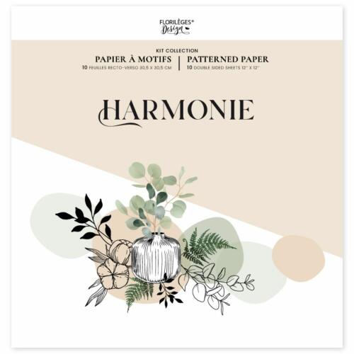 Florilèges Design - HARMONIE - Kit Papiers Imprimés