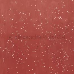 Alexandra Renke - Papier Uni Scrap ROUGE BORDEAUX n°3932