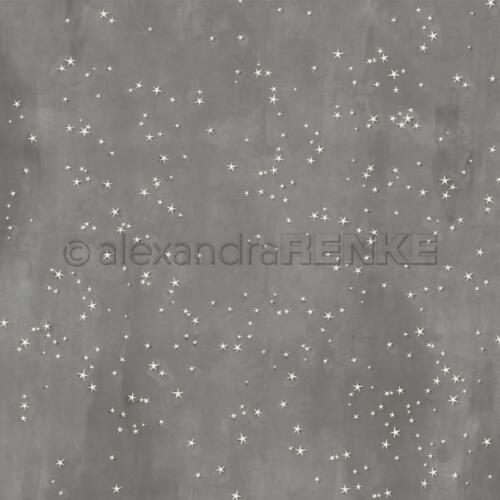 Alexandra Renke - Papier Uni Scrap GRIS DIAMANT n°3925