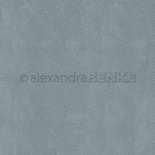 Alexandra Renke - Papier Uni Scrap BLEU PETROLE n°3939