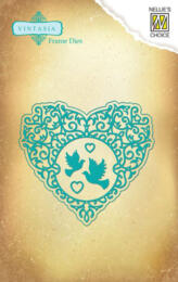 Dies Nellie's - Vintasia Love Heart D026