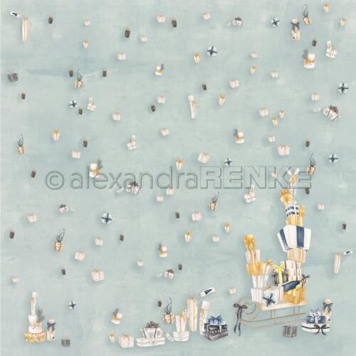 Alexandra Renke - Papier Uni Scrap Thème de Noël n°3900