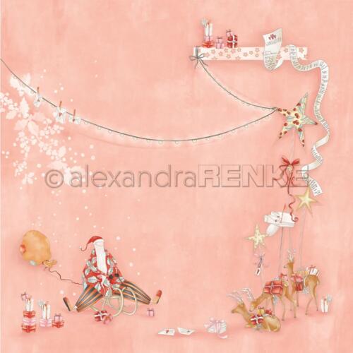 Alexandra Renke - Papier Uni Scrap Thème de Noël n°3883