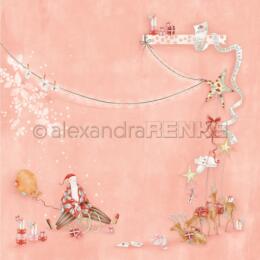 Alexandra Renke - Papier Uni Scrap Thème de Noël n°3883