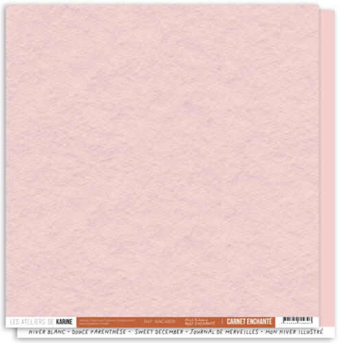 Les Ateliers de Karine - BACK TO BASICS - Rose Enchanté ( CARNET ENCHANTE )