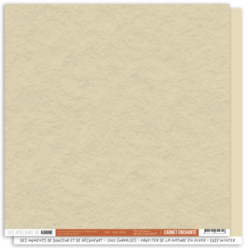 Les Ateliers de Karine - BACK TO BASICS - Beige Enchanté ( CARNET ENCHANTE )