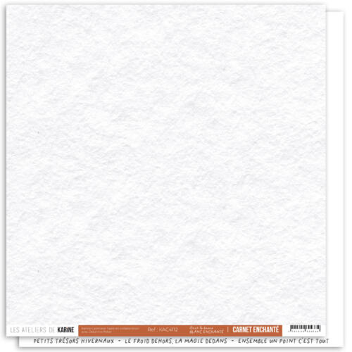Les Ateliers de Karine - BACK TO BASICS - Blanc Enchanté ( CARNET ENCHANTE )