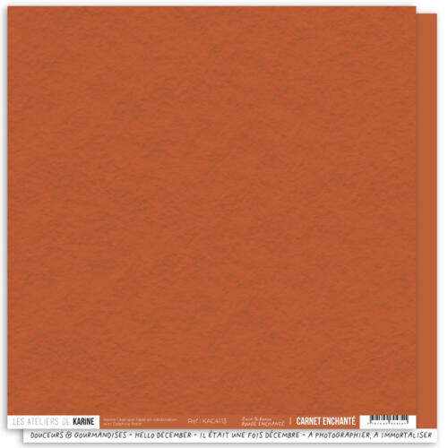 Les Ateliers de Karine - BACK TO BASICS - Rouge Enchanté ( CARNET ENCHANTE )