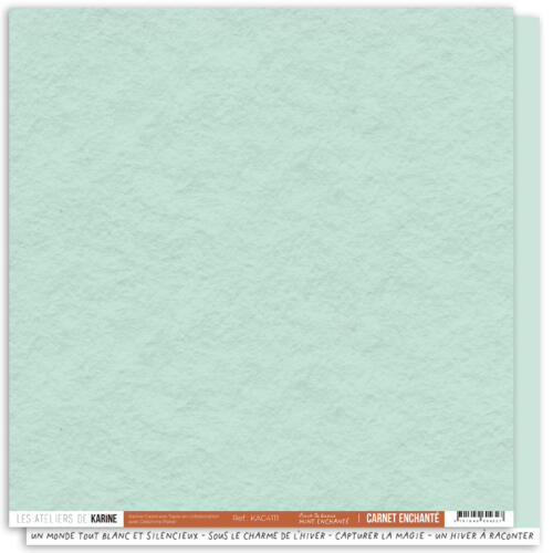 Les Ateliers de Karine - BACK TO BASICS - Mint Enchanté ( CARNET ENCHANTE )
