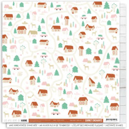 Les Ateliers de Karine - CARNET ENCHANTE - Papier n°2 Rue des Sapins