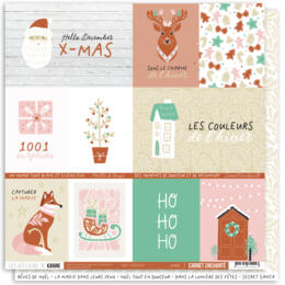 Les Ateliers de Karine - CARNET ENCHANTE - Papier n°1 XMas