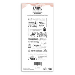 Tampons Clear - CARNET ENCHANTE - TEXTES CELEBRER - Les Ateliers de Karine
