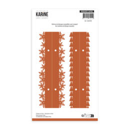 Dies Découpe Les Ateliers de Karine - Matrice de découpe BORDURES SAPINS - Collection CARNET ENCHANTE