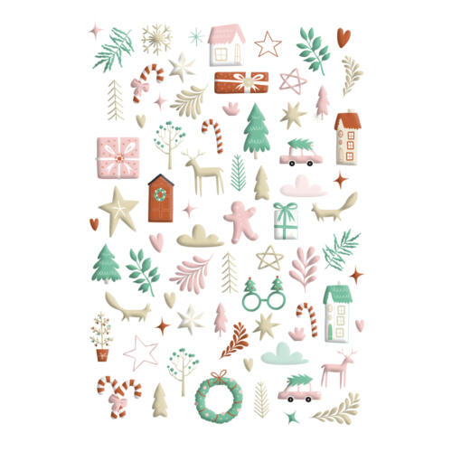 Les Ateliers de Karine - CARNET ENCHANTE -  Stickers PUFFY