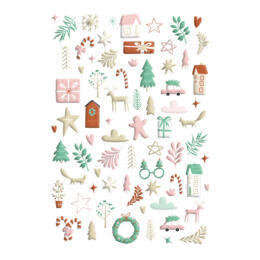 Les Ateliers de Karine - CARNET ENCHANTE -  Stickers PUFFY