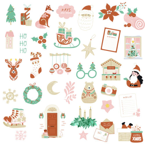 Les Ateliers de Karine - CARNET ENCHANTE -  Die Cuts Découpes Papier