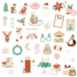 Les Ateliers de Karine - CARNET ENCHANTE -  Die Cuts Découpes Papier