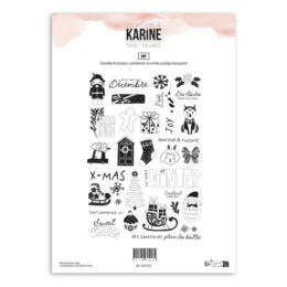 Tampons Clear A4 - CARNET ENCHANTE - JOY - Les Ateliers de Karine
