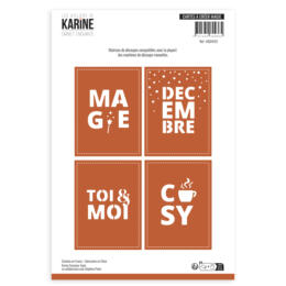 Dies Découpe Les Ateliers de Karine - Matrice de découpe CARTES A CREER MAGIE - Collection CARNET ENCHANTE