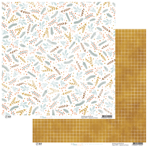 HA.PI LITTLE FOX - Papier ETOILE DES NEIGES  Papier n°5