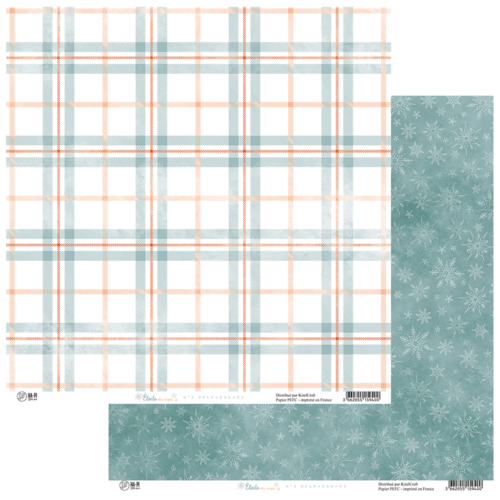 HA.PI LITTLE FOX - Papier ETOILE DES NEIGES  Papier n°3