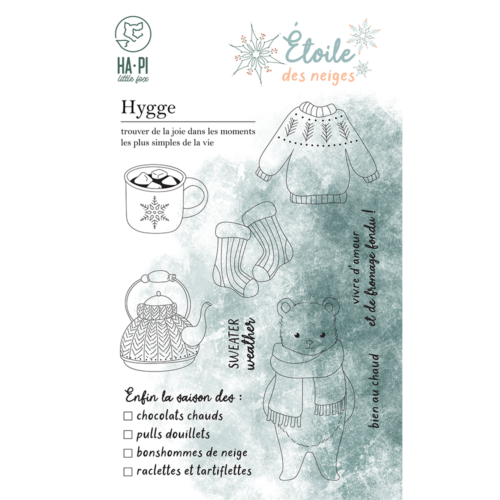 Tampon Clear de Noël - HYGGE - Collection Etoile des Neiges - Hapi Little Fox