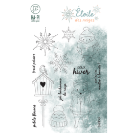 Tampon Clear de Noël - COPAINS D'HIVER - Collection Etoile des Neiges - Hapi Little Fox