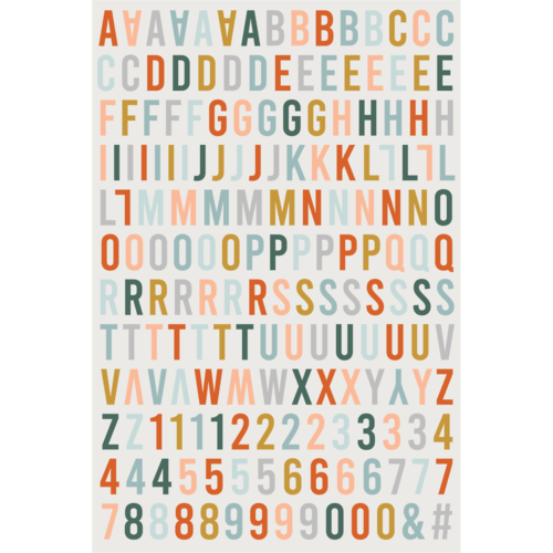 HA.PI LITTLE FOX - Stickers Puffy Alphabet  - ETOILE DES NEIGES 