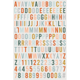 HA.PI LITTLE FOX - Stickers Puffy Alphabet  - ETOILE DES NEIGES 