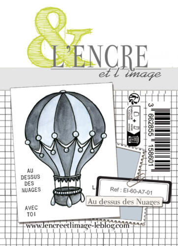 Tampon Clear -  AU DESSUS DES NUAGES  - L'Encre & l'Image