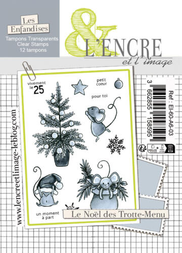 Tampon Clear - LE NOEL DES TROTTE MENU - Collection Les Enfandises - L'Encre & l'Image