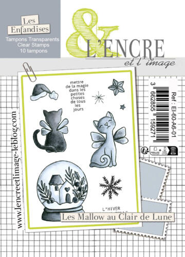 Tampon Clear - LES MALLOW AU CLAIR DE LUNE - Collection Les Enfandises - L'Encre & l'Image